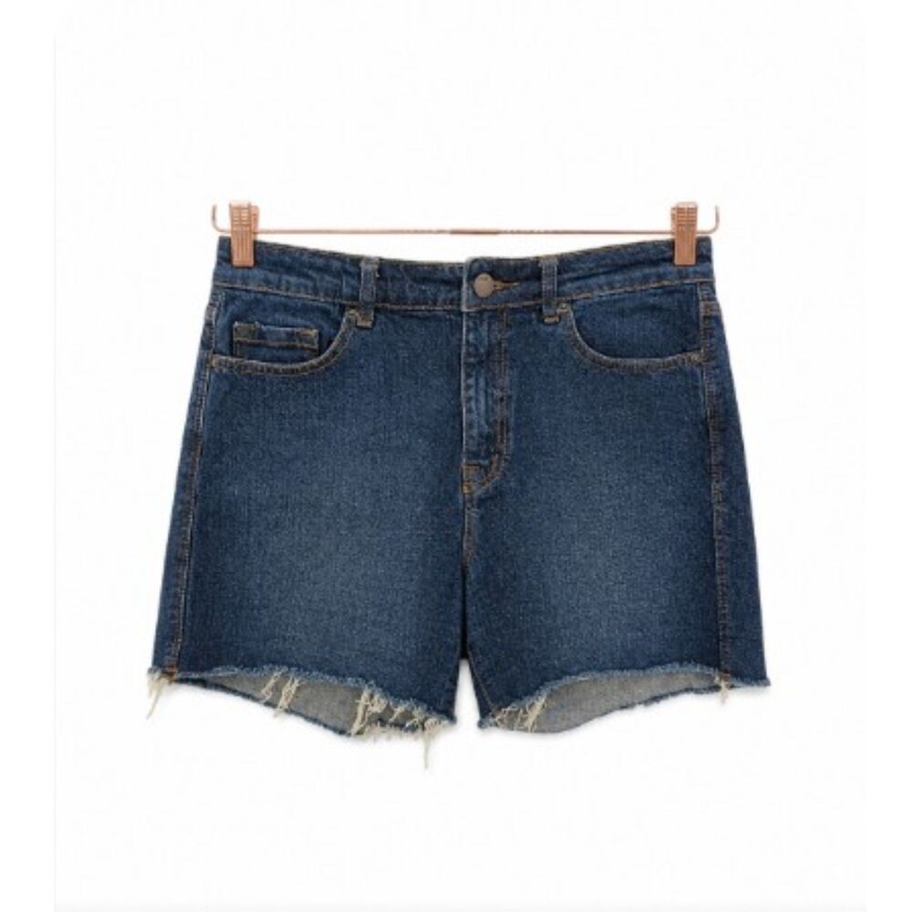 BDG High Rise Womens 29 Cutoff Shorts Dark Wash